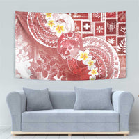 Tonga Christmas Tapestry Kilisimasi Fiefia Retro Style Red - Polynesian Pride