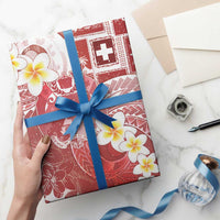 Tonga Christmas Wrapping Paper Kilisimasi Fiefia Retro Style Red - Polynesian Pride