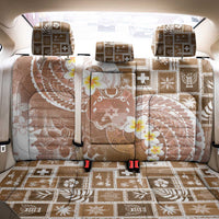 Tonga Christmas Back Car Seat Cover Kilisimasi Fiefia Retro Style Brown LT05 - Polynesian Pride