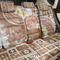 Tonga Christmas Back Car Seat Cover Kilisimasi Fiefia Retro Style Brown LT05 - Polynesian Pride