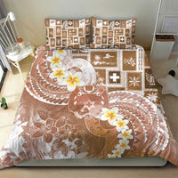 Tonga Christmas Bedding Set Kilisimasi Fiefia Retro Style Brown - Polynesian Pride