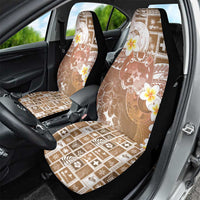 Tonga Christmas Car Seat Cover Kilisimasi Fiefia Retro Style Brown LT05 - Polynesian Pride