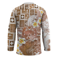 Tonga Christmas Hockey Jersey Kilisimasi Fiefia Retro Style Brown - Polynesian Pride