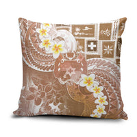 Tonga Christmas Pillow Cover Kilisimasi Fiefia Retro Style Brown - Polynesian Pride