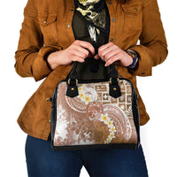 Tonga Christmas Shoulder Handbag Kilisimasi Fiefia Retro Style Brown - Polynesian Pride