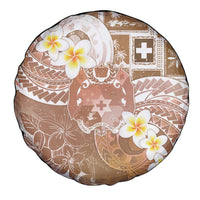 Tonga Christmas Spare Tire Cover Kilisimasi Fiefia Retro Style Brown - Polynesian Pride