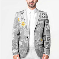 Tonga Christmas Blazer Kilisimasi Fiefia Retro Style White - Polynesian Pride