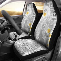 Tonga Christmas Car Seat Cover Kilisimasi Fiefia Retro Style White LT05 - Polynesian Pride
