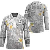 Tonga Christmas Hockey Jersey Kilisimasi Fiefia Retro Style White LT05 - Polynesian Pride