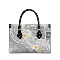 Tonga Christmas Leather Bag Kilisimasi Fiefia Retro Style White - Polynesian Pride