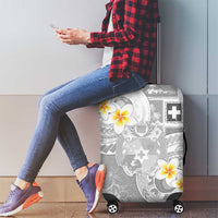 Tonga Christmas Luggage Cover Kilisimasi Fiefia Retro Style White LT05 - Polynesian Pride