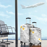 Tonga Christmas Luggage Cover Kilisimasi Fiefia Retro Style White LT05 - Polynesian Pride