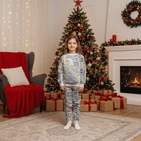 Tonga Christmas Pajama Set Kilisimasi Fiefia Retro Style White LT05 Kid White - Polynesian Pride