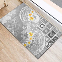 Tonga Christmas Rubber Doormat Kilisimasi Fiefia Retro Style White - Polynesian Pride