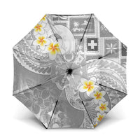Tonga Christmas Umbrella Kilisimasi Fiefia Retro Style White - Polynesian Pride