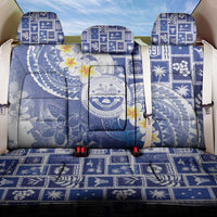Federated States Of Micronesia Christmas Back Car Seat Cover Retro Style Bright Version LT05 One Size Blue - Polynesian Pride