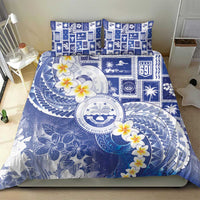 Federated States Of Micronesia Christmas Bedding Set Retro Style Bright Version - Polynesian Pride