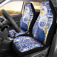 Federated States Of Micronesia Christmas Car Seat Cover Retro Style Bright Version LT05 - Polynesian Pride