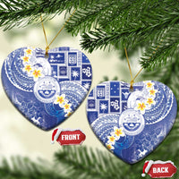 Federated States Of Micronesia Christmas Ceramic Ornament Retro Style Bright Version - Polynesian Pride