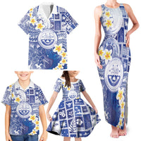 Federated States Of Micronesia Christmas Family Matching Tank Maxi Dress and Hawaiian Shirt Retro Style Bright Version - Polynesian Pride