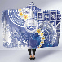Federated States Of Micronesia Christmas Hooded Blanket Retro Style Bright Version - Polynesian Pride