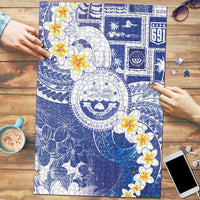 Federated States Of Micronesia Christmas Puzzle Retro Style Bright Version - Polynesian Pride