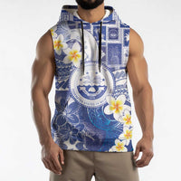 Federated States Of Micronesia Christmas Sleeveless Hoodie Retro Style Bright Version - Polynesian Pride