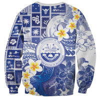 Federated States Of Micronesia Christmas Sweatshirt Retro Style Bright Version - Polynesian Pride
