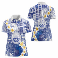 Federated States Of Micronesia Christmas Women Polo Shirt Retro Style Bright Version - Polynesian Pride