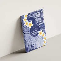 Federated States Of Micronesia Christmas Canvas Wall Art Retro Style Dark Version - Polynesian Pride