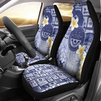 Federated States Of Micronesia Christmas Car Seat Cover Retro Style Dark Version LT05 - Polynesian Pride