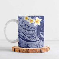 Federated States Of Micronesia Christmas Ceramic Mug Retro Style Dark Version - Polynesian Pride