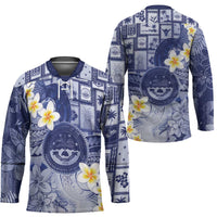 Federated States Of Micronesia Christmas Hockey Jersey Retro Style Dark Version - Polynesian Pride