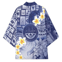Federated States Of Micronesia Christmas Kimono Retro Style Dark Version - Polynesian Pride