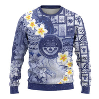 Federated States Of Micronesia Christmas Ugly Christmas Sweater Retro Style Dark Version - Polynesian Pride