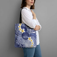 Federated States Of Micronesia Christmas Tote Bag Retro Style Dark Version - Polynesian Pride