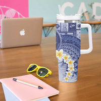 Federated States Of Micronesia Christmas Tumbler With Handle Retro Style Dark Version - Polynesian Pride