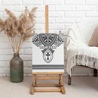 Personalised Melanesian Brotherhood Canvas Wall Art With Tribal Pattern - Polynesian Pride