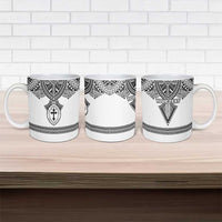 Personalised Melanesian Brotherhood Ceramic Mug With Tribal Pattern - Polynesian Pride