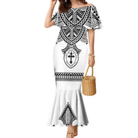 Personalised Melanesian Brotherhood Family Matching Mermaid Dress and Hawaiian Shirt With Tribal Pattern - Polynesian Pride
