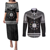 Personalised Melanesian Brotherhood Couples Matching Puletasi and Long Sleeve Button Shirt Ministry Faith And Mission - Polynesian Pride