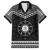 Personalised Melanesian Brotherhood Family Matching Off The Shoulder Long Sleeve Dress and Hawaiian Shirt Ministry Faith And Mission - Polynesian Pride