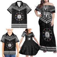 Personalised Melanesian Brotherhood Family Matching Off Shoulder Maxi Dress and Hawaiian Shirt Ministry Faith And Mission - Polynesian Pride