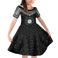 Personalised Melanesian Brotherhood Family Matching Off Shoulder Short Dress and Hawaiian Shirt Ministry Faith And Mission - Polynesian Pride