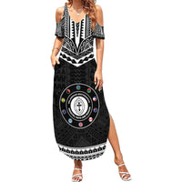 Personalised Melanesian Brotherhood Family Matching Summer Maxi Dress and Hawaiian Shirt Ministry Faith And Mission - Polynesian Pride