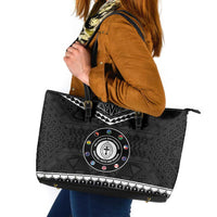Melanesian Brotherhood Leather Tote Bag Ministry Faith And Mission - Polynesian Pride