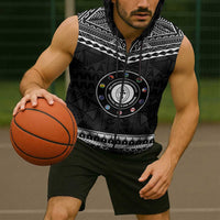 Personalised Melanesian Brotherhood Sleeveless Zip Hoodie Ministry Faith And Mission - Polynesian Pride