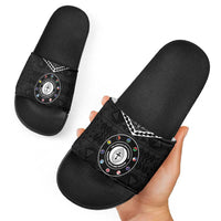 Melanesian Brotherhood Slide Sandals Ministry Faith And Mission - Polynesian Pride