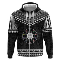 Personalised Melanesian Brotherhood Zip Hoodie Ministry Faith And Mission - Polynesian Pride