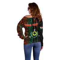 Custom Vanuatu Penama Off Shoulder Sweater Polynesian Tribal LT6 - Polynesian Pride